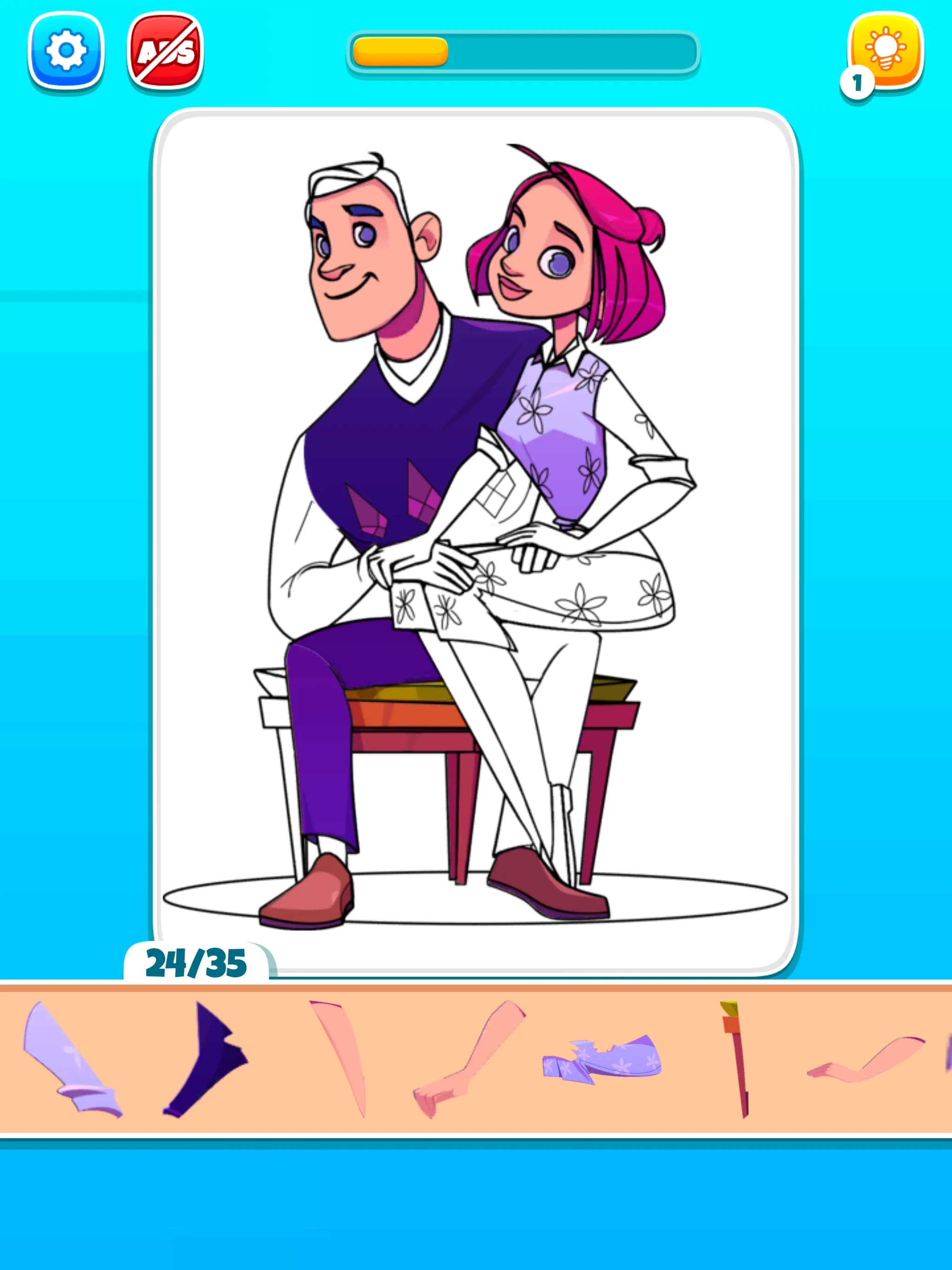 Coloring Puzzle Jigsaw Game screenshot