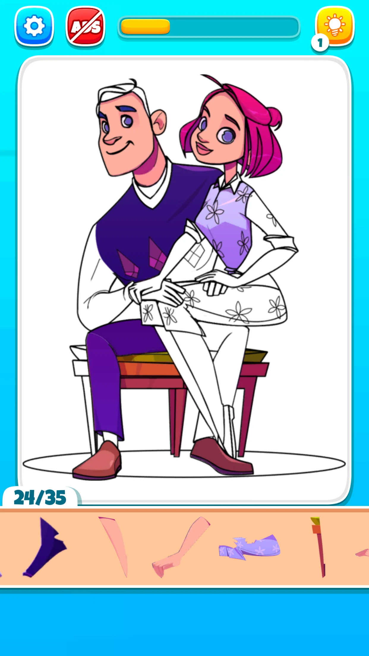 Coloring Puzzle Jigsaw Game screenshot
